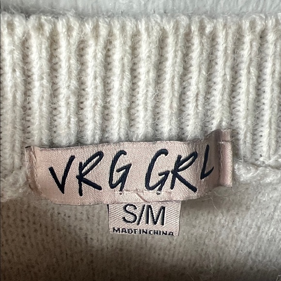 Stylish Blue and White Women's Sweater - Picture 2 of 5